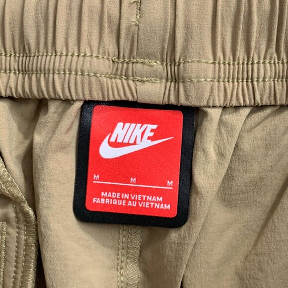 Nike Tech Woven Oversized Pants Mens Medium Beige Skate Wide Leg Stretch HM7158 - Picture 12 of 16